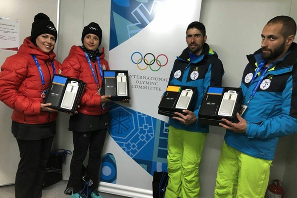 المپیک زمستانی - تیم ملی اسکی - گوشی سامسونگ
