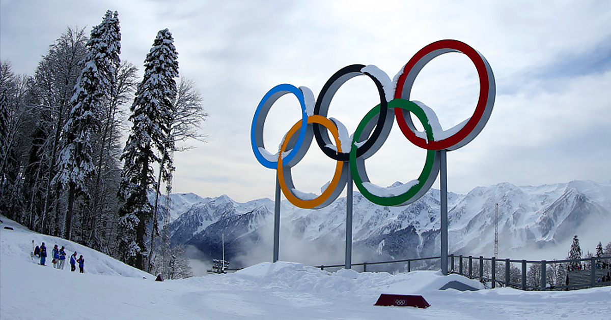 کره جنوبی - المپیک زمستانی 2018 - اسکی - برف - المپیک - حلقه های المپیک