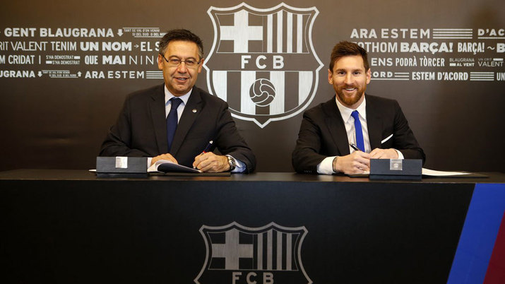 بارسلونا-تمدید قرارداد لیونل مسی-فوتبال لیکس