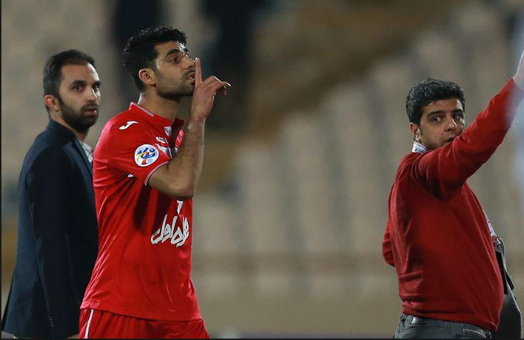 هیس نشان دادن طارمی - پرسپولیس - فوتبال ایران - لیگ برتر - لیگ قهرمانان آسیا