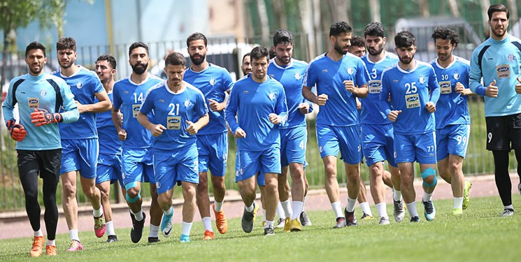 بازیکنان استقلال-لیگ برتر-تمرین استقلال