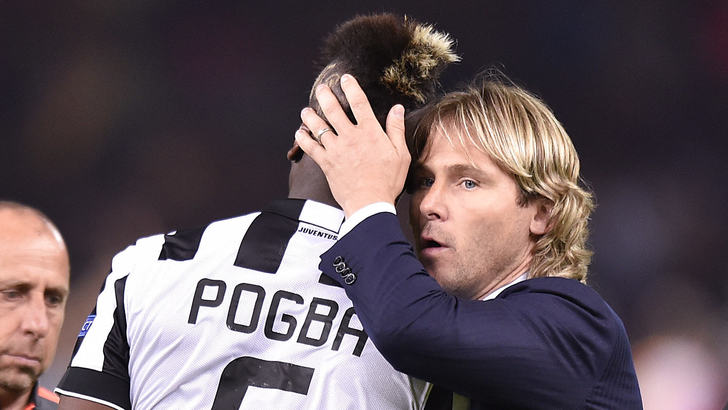 pavel nedved-paul pogba-یوونتوس-سری-آ-ایتالیا