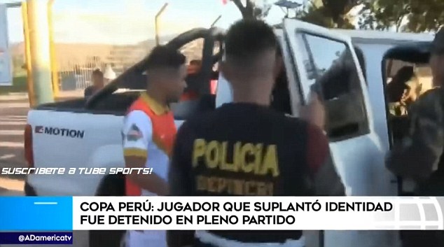 دستگیری بازیکن در بازی لیگ پرو-کوپا پرو