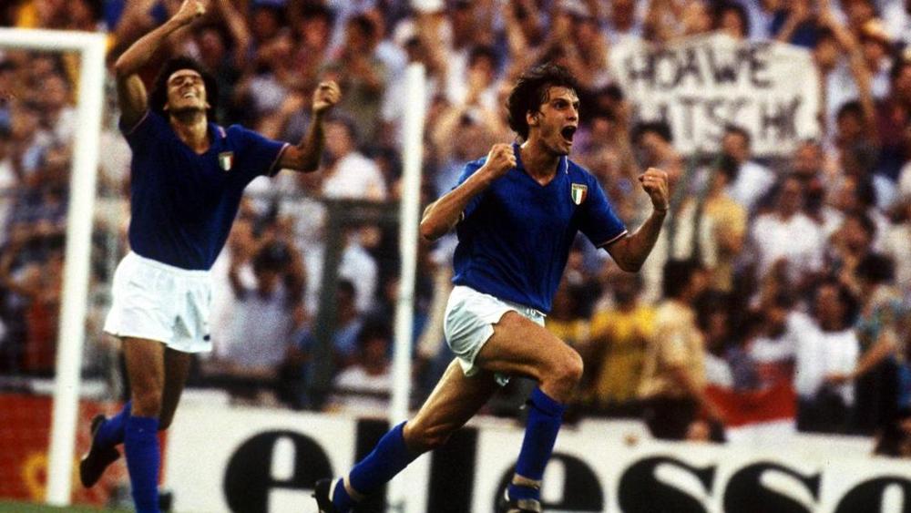 تیم ملی ایتالیا-جام جهانی 1982-گل تاردلی به آلمان-شادی گل تاردلی
