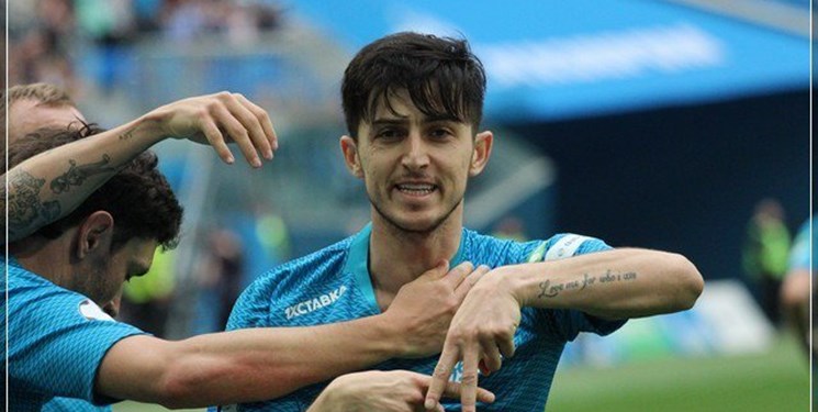 ایران-روسیه-لیگ روسیه-زنیت-لژیونرها-Sardar Azmoun