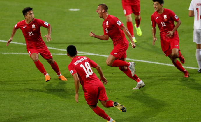 فوتبال آسیا-جام ملت های آسیا-دیدار تیم های قرقیزستان و فیلیپین