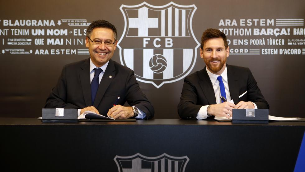 barcelona-بارسلونا-مهاجم-آرژانتین-تمدید قرارداد-رئيس-اسپانیا