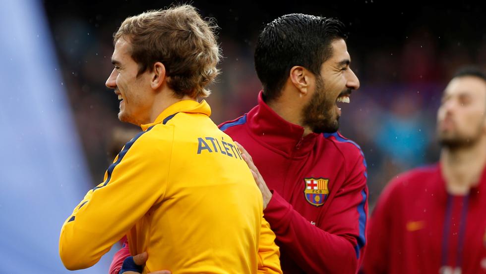 Barcelona - Atlético de Madrid-بارسلونا-مهاجم-فرانسه-اروگوئه-لالیگا-اسپانیا