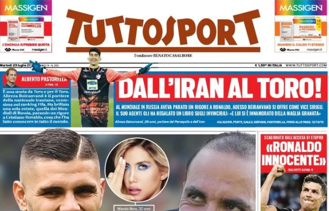 توتو اسپورت-تورینو-ایتالیا-ایران-iran-Tutto Sport