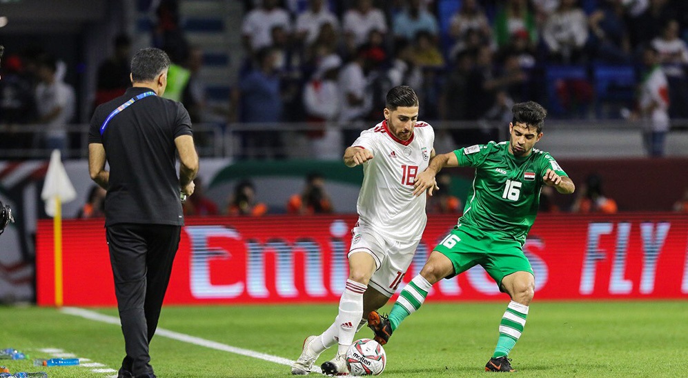 امارات-ورزشگاه آل مکتوم-جام ملت‌های آسیا 2019-تیم ملی فوتبال ایران-تیم ملی فوتبال عراق