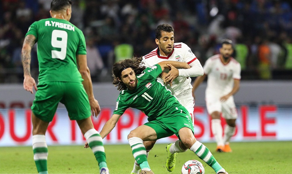 امارات-ورزشگاه آل مکتوم-جام ملت‌های آسیا 2019-تیم ملی فوتبال ایران-تیم ملی فوتبال عراق