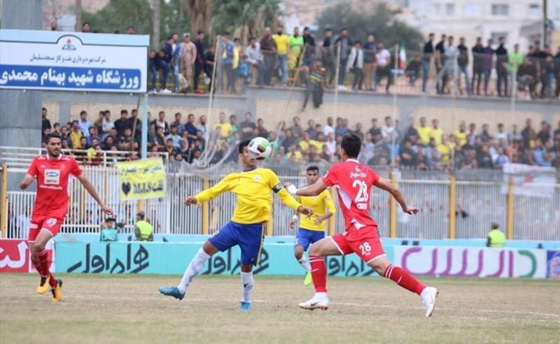 فوتبال ایران-لیگ برتر-بازی نفت مسجد سلیمان و پرسپولیس