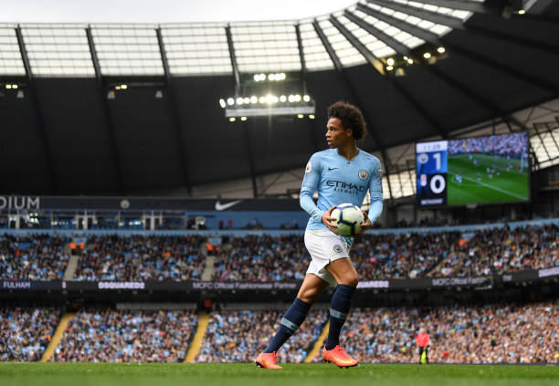 منچستر سیتی - ورزشگاه اتحاد - Leroy Sane - Manchester City