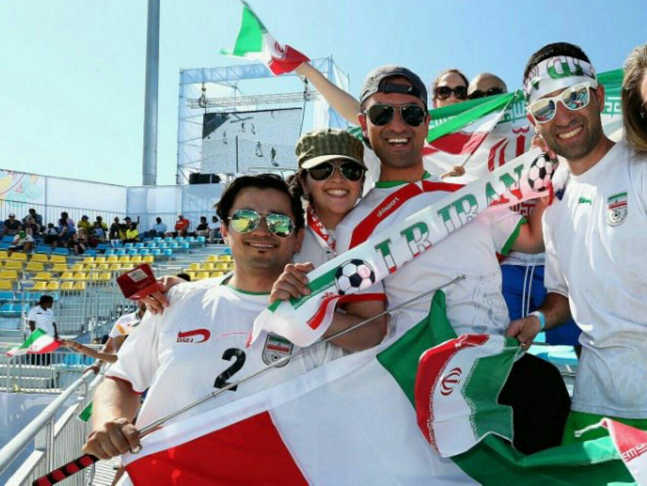 هواداران فوتبال ساحلی - جام جهانی فوتبال ساحلی - تماشاگران ایرانی
