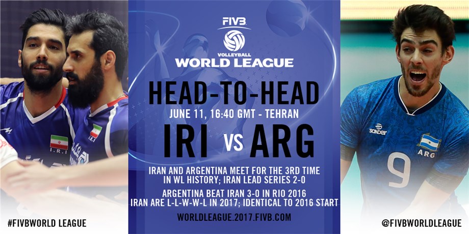 پیش بازی ایران و آرژانتین - لیگ جهانی والیبال 2017