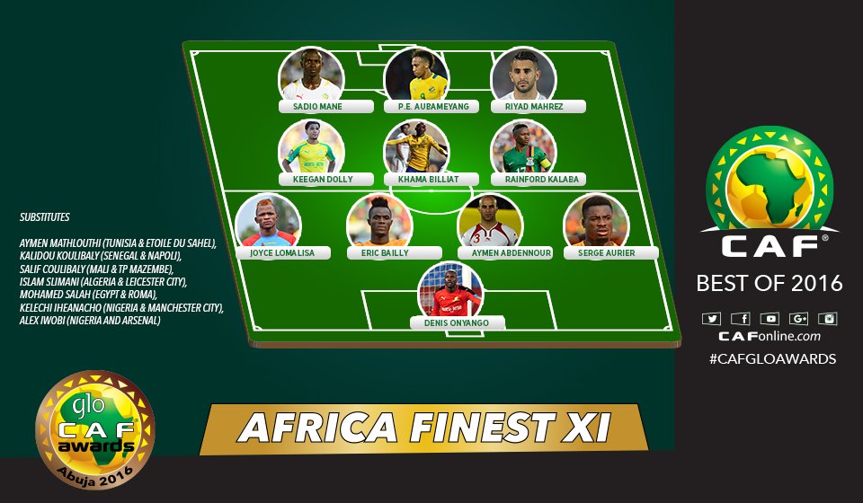 تیم منتخب قاره آفریقا در سال 2016