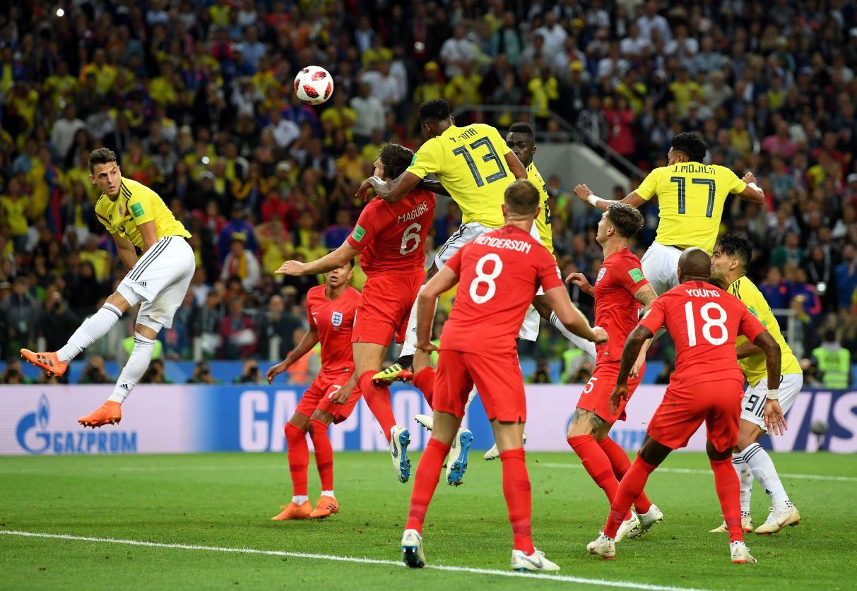 دیدار کلمبیا و انگلیس در جام جهانی