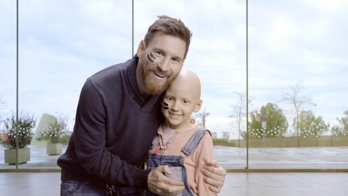 لیونل مسی و حمایت از کودکان سرطانی