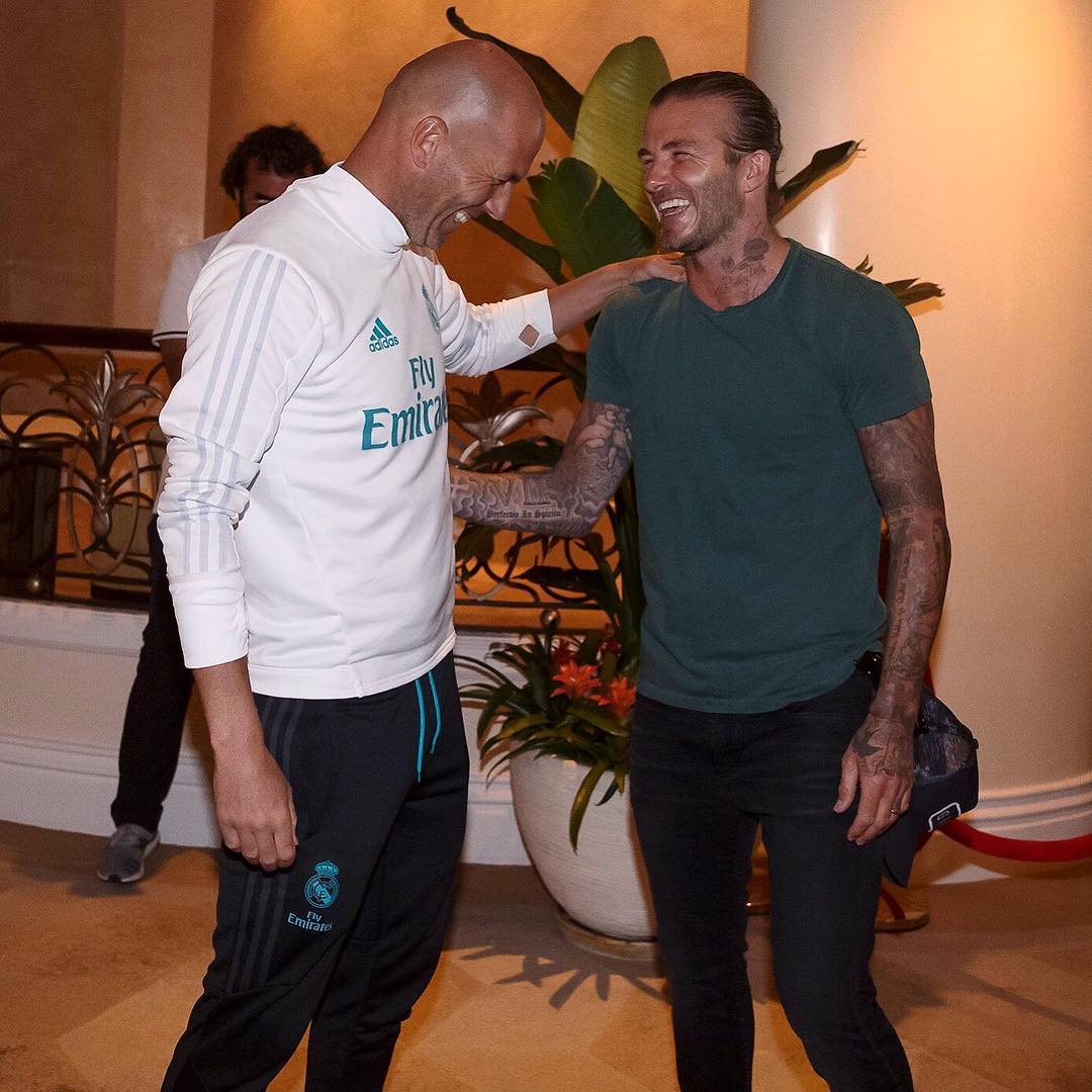 زیدن الدین زیدان - دیوید بکام - رئال مادرید - پیش فصل رئال مادرید - Real Madrid - Zinedine Zidane - David Beckham