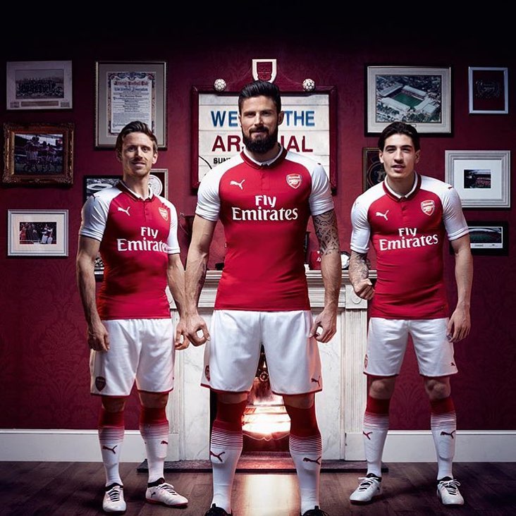 ناچو مونرئال - هکتور بیرین - اولیویه ژیرو - آرسنال - Arsenal Kit