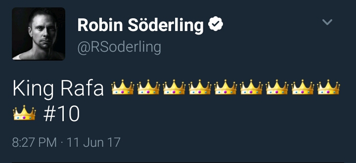 توئیتر رابین سودرلینگ