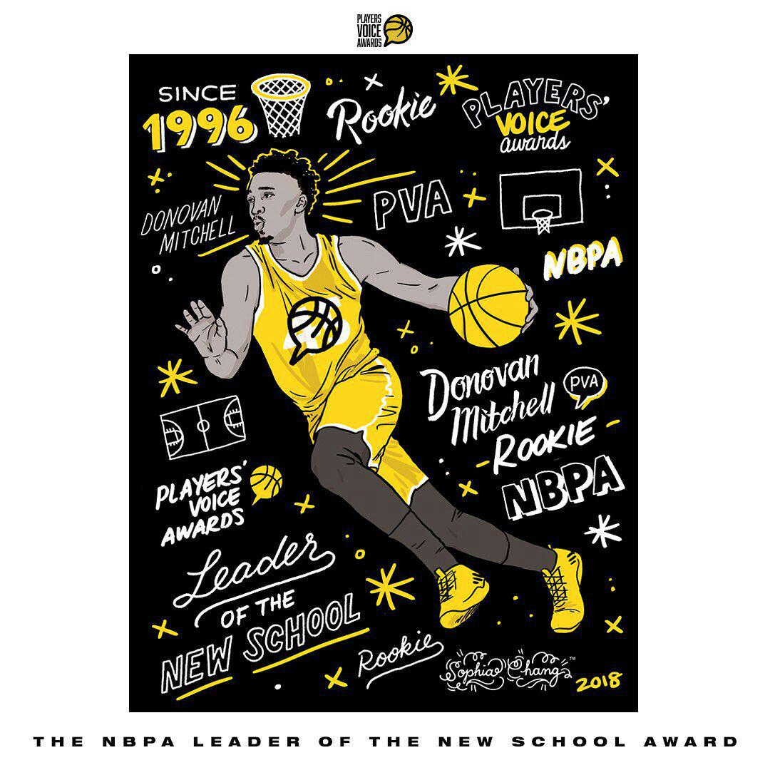 یوتا جاز-داناوان میچل-لیگ NBA-بهترین روکی NBA