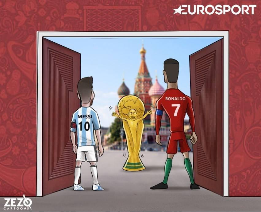 لیونل مسی - کریستیانو رونالدو - جام جهانی روسیه 