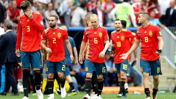 جرارد پیکه-آندرس اینیستا-کوکه-اسپانیا-جام جهانی 2018 روسیه