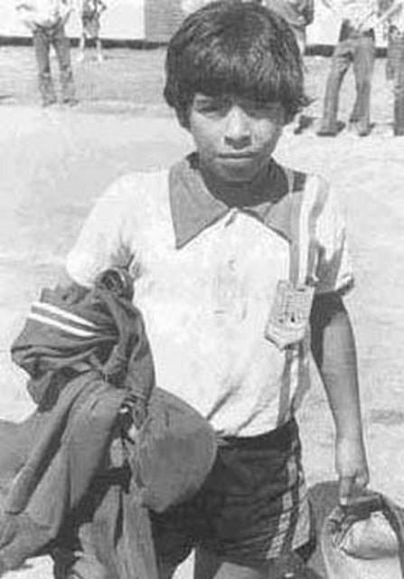 دیگو مارادونا در دوران کودکی