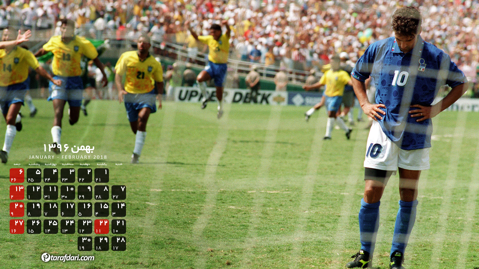 تقویم اختصاصی طرفداری - روبرتو باجو - جام جهانی 1994