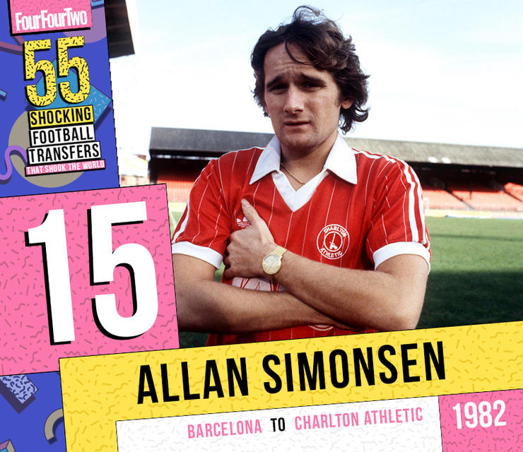الن سیمونسن از بارسلونا به چارلتون اتلتیک؛ سال 1982 (هزینه انتقال نامشخص)