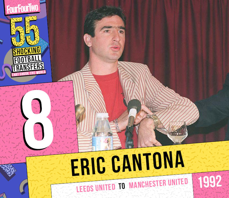 اریک کانتونا از لیدزیونایتد به منچستریونایتد؛ سال 1992 (هزینه انتقال: 1.2 میلیون پوند)
