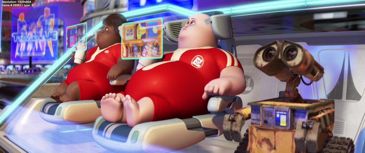 Wall E and fat people