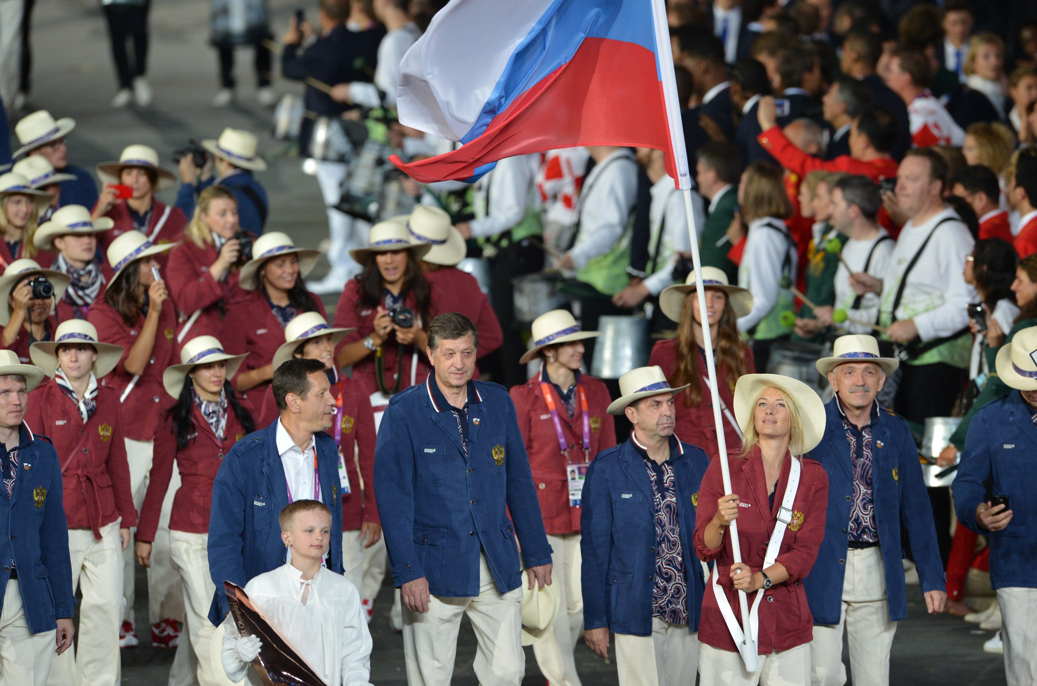 ماریا شاراپووا - پرچم‌دار روسیه در المپیک 2012 لندن