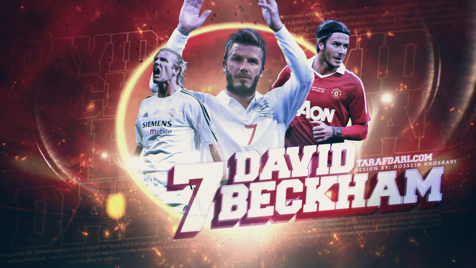 پوستر دیوید بکام -  David Beckham wallpaper